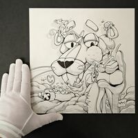 Sketch Drawing  by Dhani Barragan "Enjoying the Pink"  - Thumbnail 1