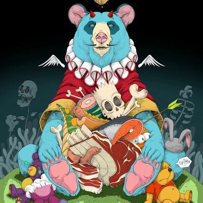 A3 print by dhani barragan "the devourer" 