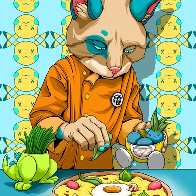 A3 print by dhani barragan "pizza master" 