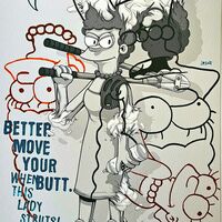Choose Your Hand-Finished Print—Springfield Deconstructed B/W by Dhani Barragán × Judas Arrieta - Thumbnail 2