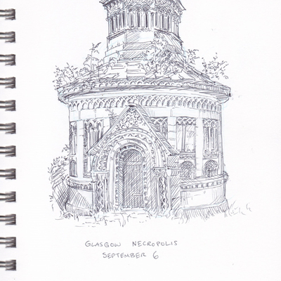 Uk travel sketchbook