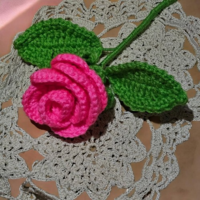 Crochet Rose - Thumbnail 3