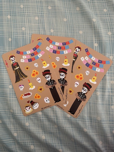 Lagrimas de los Muertos Sticker Sheet