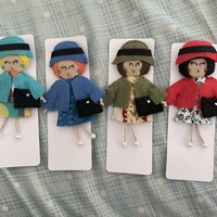 Felt Doll Pins - Thumbnail 3