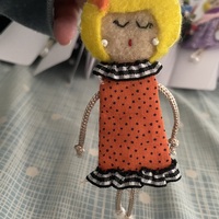 Felt Doll Pins - Thumbnail 7