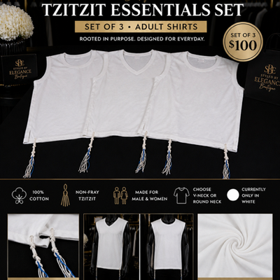 Tzitzit vest essentials set (set of 3)