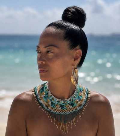 Mayahuel - hand beaded choker