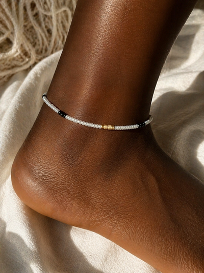 Midnight Pearl Anklet