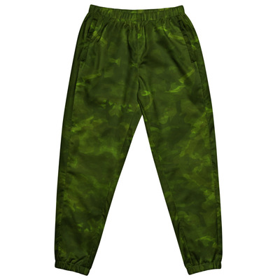 Organic camouflage track pants