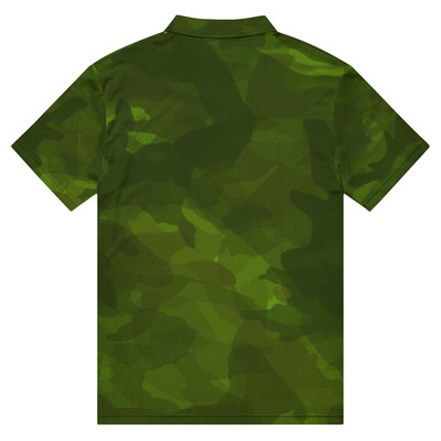 Organic camouflage mens slim fit polo