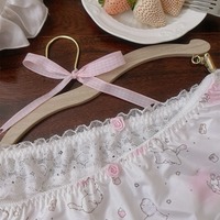 Kawaii strawberry cat print underwear 3pcs/set - Thumbnail 6