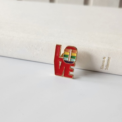Love pride pin, pride parade pin, love pin rainbow for backpack