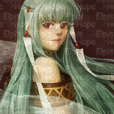 Portrait of a woman in castle pherae (8.5x11 print)