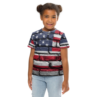 Happy 4th of july kids crew neck t-shirt