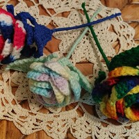 Multicolored Crochet Rose - Thumbnail 4