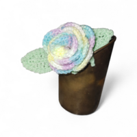 Multicolored Crochet Rose - Thumbnail 2