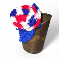 Multicolored Crochet Rose - Thumbnail 1