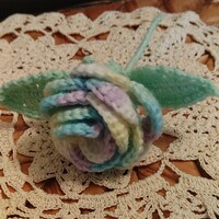 Multicolored Crochet Rose - Thumbnail 5