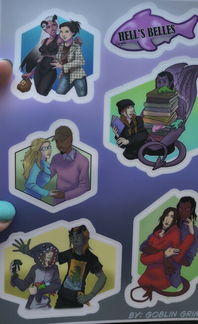 HB Friends and couples, sticker sheet