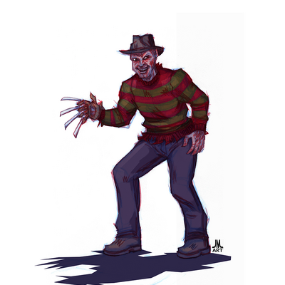 Freddy horror icons print