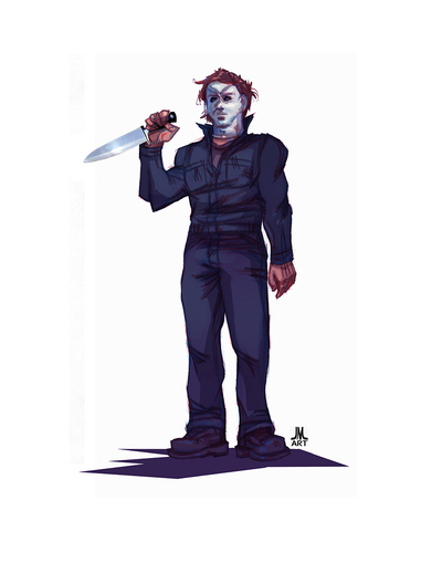 MICHAEL Horror Icons PRINT