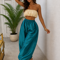 ISIS - barrel cut pants (teal) - Thumbnail 1