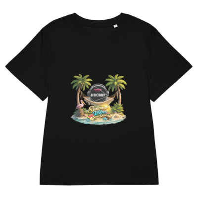 Womens organic ribbed neck t-shirt
