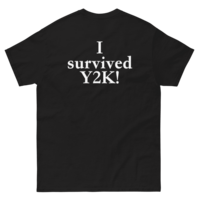 Free Shipping-I SURVIVED Y2K TEE - Thumbnail 1