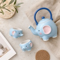 Little Elephant Ceramic Tea Set - Thumbnail 3