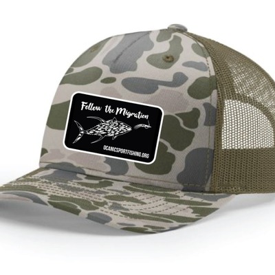 "follow the migration" marsh camo hat