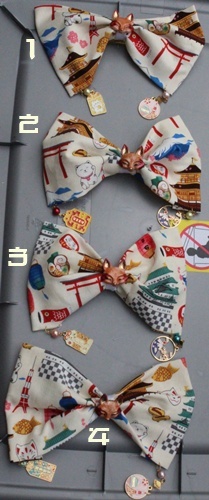 Japanajuku Japanese White Kitsune Hairbows