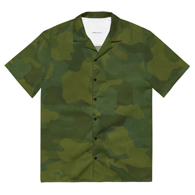 Woodland military camouflage men's button shirt