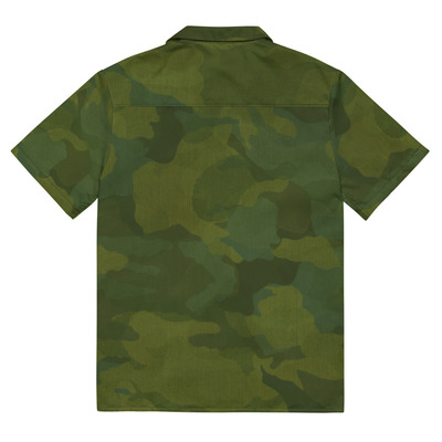 Woodland military camouflage men's button shirt