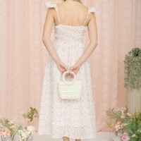 Floral Ruffle Strap Dress - Thumbnail 2