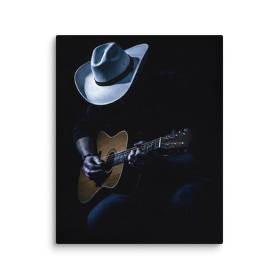 Dark cowboy canvas