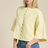 Wide Sleeve Button Cardigan - Thumbnail 2