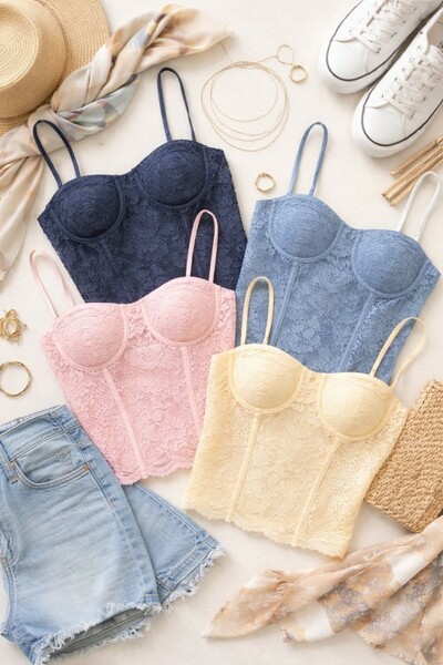 Lace Corset Cami