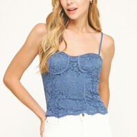 Lace Corset Cami - Thumbnail 3