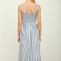 Stripe Midi Dress - Thumbnail 2