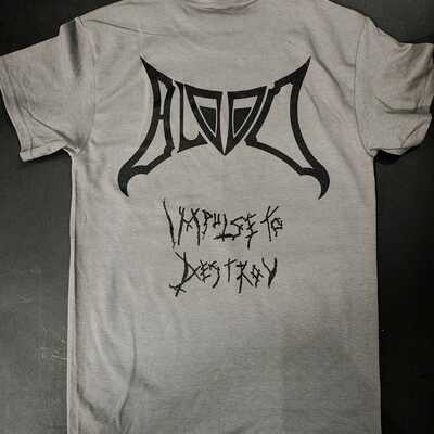 Blood 'impuse to destroy' charcoal gray  t-shirt