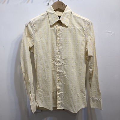 Burberry yellow print shirt