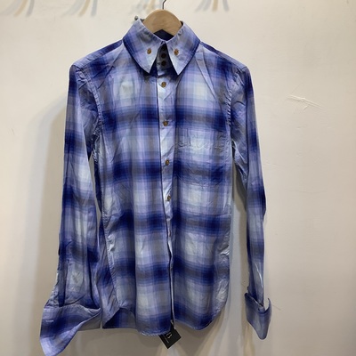 Vivienne westwood man blue plaid shirt type 3