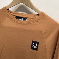 Fred Perry x Raf Simons terracotta ribbe sleeve tee - Thumbnail 1