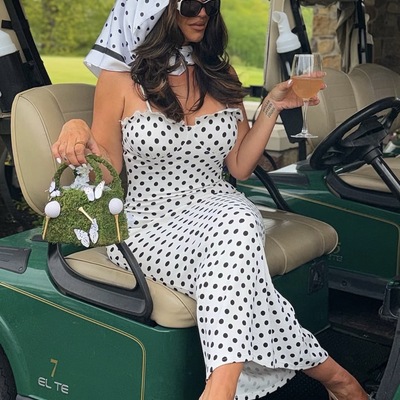 Polka dot dress -td 
