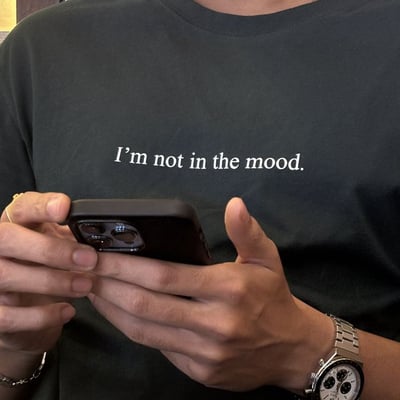 Free shipping-i'm not in the mood tee