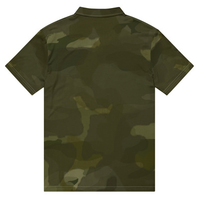 Desert military camouflage men's slim fit polo
