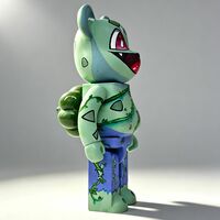Custom Bearbrick 400% by Rebeca Khamlichi "Bulbasaur"  - Thumbnail 2