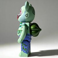Custom Bearbrick 400% by Rebeca Khamlichi "Bulbasaur"  - Thumbnail 4