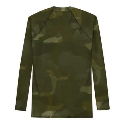 Desert military camouflage men's rash guard