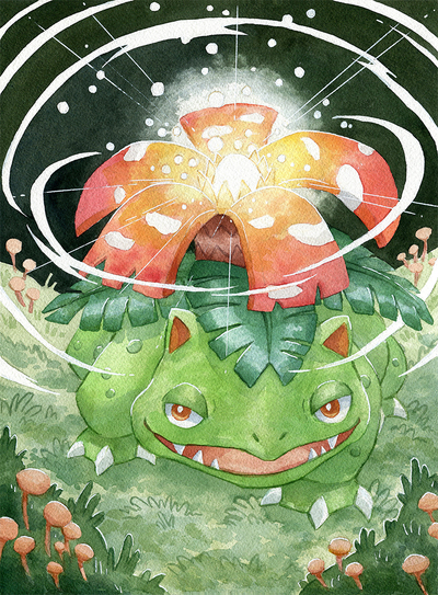 Shiny Venusaur Print